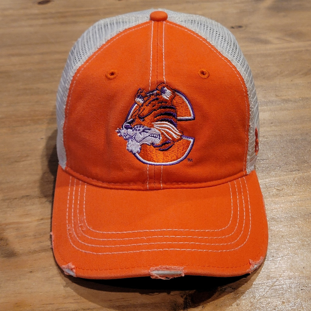 Clemson Tigers Hat Cap snapback Retro Brand Vintage Logo Y2K Mesh Back One Size